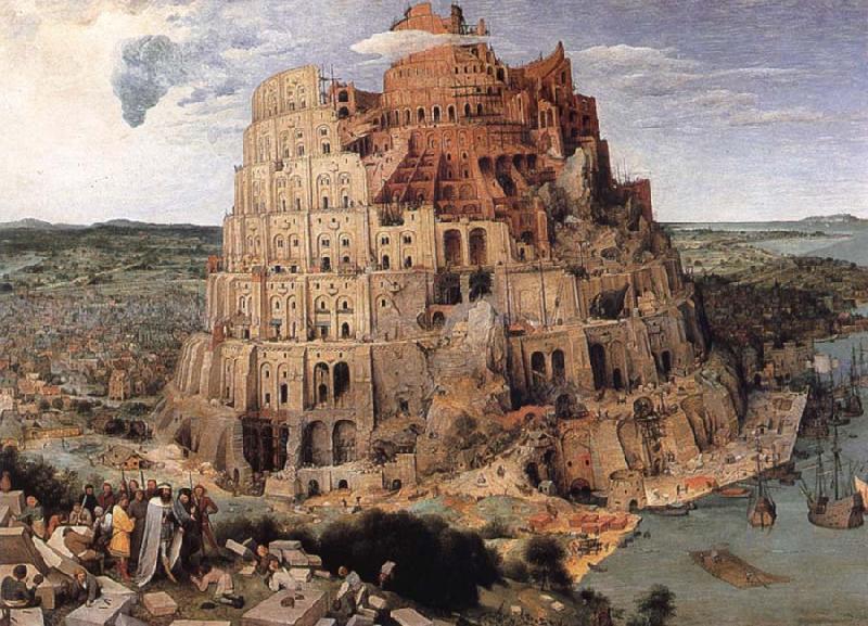 BRUEGEL, Pieter the Elder The Tower of Babel Germany oil painting art